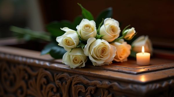 Offrez des roses pour un dernier adieu poignant